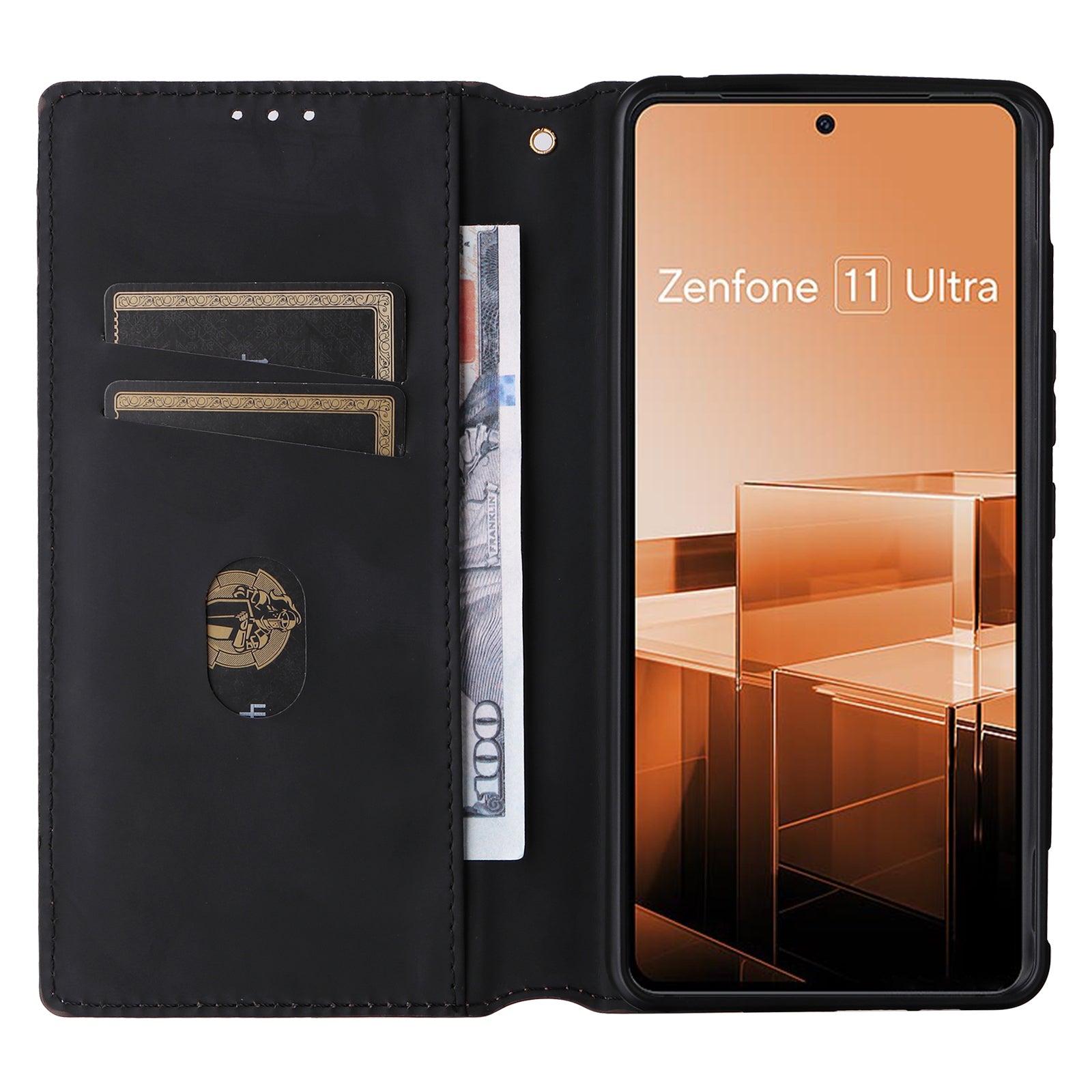 For Asus Zenfone 11 Ultra 5G Leather Wallet Case Rhombus Imprinted Protective Phone Cover For Asus Zenfone 11 Ultra 5G Leather Wallet Case Rhombus Imprinted Protective Phone Cover